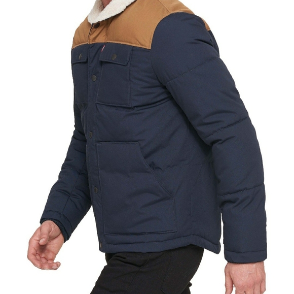 Mens Levis Woodsman Puffer Coat 